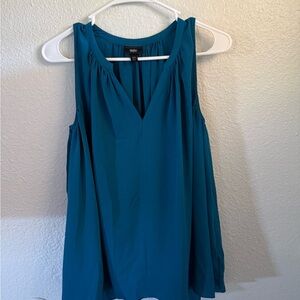 Mossimo Supply Co. Blue Sleeveless Relaxed Tank Top